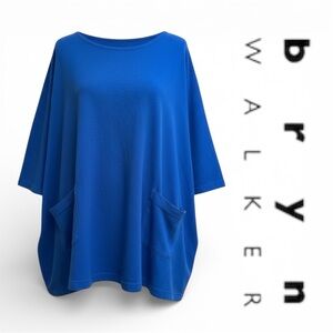 Bryn Walker Blue Tunic Top